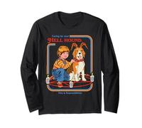 Hell Hound Retro Vintage Funny Adult Humor Manga Larga