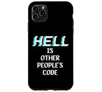 Hell is Other People Code Funny Coding Programador de computadoras Carcasa para iPhone 11 Pro MAX