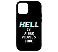 Hell is Other People Code Funny Coding Programador de computadoras Carcasa para iPhone 12/12 Pro