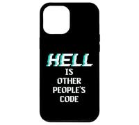 Hell is Other People Code Funny Coding Programador de computadoras Carcasa para iPhone 12 Pro MAX