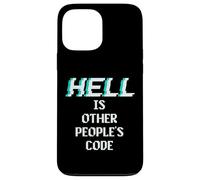 Hell is Other People Code Funny Coding Programador de computadoras Carcasa para iPhone 13 Pro MAX
