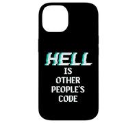 Hell is Other People Code Funny Coding Programador de computadoras Carcasa para iPhone 14