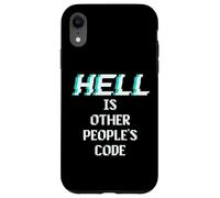Hell is Other People Code Funny Coding Programador de computadoras Carcasa para iPhone XR