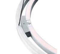 HELL Lámpara colgante LED Ringo, Ø 60 cm, color aluminio, metal, CCT