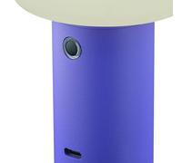 HELL Lámpara de mesa LED recargable Tiny-B, violeta, altura 13 cm, IP54, USB