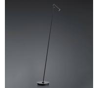 HELL Lámpara de pie LED Tom, atenuable, negro True