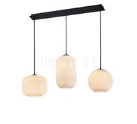 Hell Loft, lámpara de suspensión 3 focos, opalino