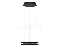 HELL Lámpara colgante LED Lys, negra, Ø 45 cm, CCT, control remoto