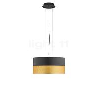 HELL Lámpara colgante Mesh E27 Ø 50 cm, negro/oro