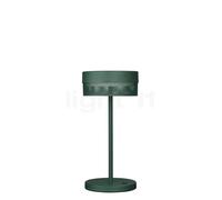 HELL Lámpara de mesa LED Batería recargable de malla, altura 30 cm, verde abeto