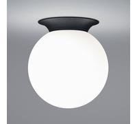 HELL Plafón Blob, pantalla de cristal opalino, Ø 20 cm