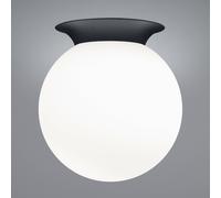 HELL Plafón Blob, pantalla globo de cristal opalino, Ø 25 cm