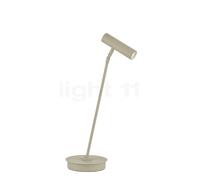 HELL Tom Pro lámpara de mesa LED, color arena, altura 47cm, CCT, atenuador