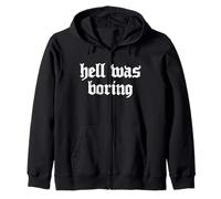 Hell Was Boring Grunge Punk Streetwear Sudadera con Capucha