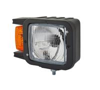 HELLA 1EA 007 108-021 Halógena-Faro principal - 24/12V - Número de referencia: 10 - montaje exterior - Color de tulipa: amarillo - Conector: Conector plano - Delante, derecha