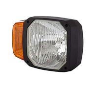 HELLA 1EA 328 450-021 Halógena-Faro principal - 12V - Montaje - Color de tulipa: amarillo - Conector: Conector DEUTSCH - Delante, derecha