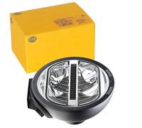 HELLA 1F8 016 560-102 LED-Faro de carretera - Rallye 4000 LED - 24/12V - redondo - montaje exterior - Tulipa transparente - Color de tulipa: transparente - Cable: 400mm - izquierda/derecha