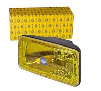 HELLA 1FD 005 700-431 Halógena-Faro de carretera - Comet 550 - 12V - rectangular - atornillado - Cristal dispersor con dibujos - Color de tulipa: amarillo - derecha/izquierda