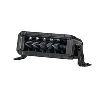 HELLA 1FJ 358 196-451 LED-Faro de carretera - Black Magic Tough Mini Lightbar 7" - 12/24V - 2100lm - double row/rectangular - Número de referencia: 30 - ECE - transparente - Cable: 2000mm - delante