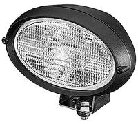 HELLA 1GA 996 161-121 Halógena-Faro de trabajo - Oval 100 - 12/12V - montaje exterior/atornillado - de pie/Abrazadera de montaje giratoria - Iluminación campo cercano - Conector: AMP