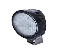 HELLA 1GA 996 661-002 LED-Faro de trabajo - Oval 100 - 12/24V - 1700lm - montaje exterior/atornillado - Abrazadera de montaje giratoria - Iluminación campo cercano - Conector: Conector DEUTSCH