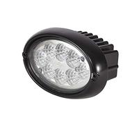 HELLA 1GA 996 661-061 LED-Faro de trabajo - Oval 100 - 24/12V - 1700lm - Montaje/Conexión roscada - Sujeción de dos puntos - Iluminación largo alcance - Conector: Conector DEUTSCH