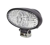 HELLA 1GB 996 186-051 Halógena-Faro de trabajo - Oval 90 - 12V - montaje exterior/atornillado - de pie/Abrazadera de montaje giratoria - Iluminación campo cercano - Conector: Coenctor schuko