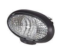 HELLA 1GB 996 186-061 Halógena-Faro de trabajo - Oval 90 - 12V - Montaje/Conexión roscada - Sujeción de 4 puntos - Iluminación campo cercano - Conector: Coenctor schuko