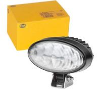 HELLA 1GB 996 386-021 LED-Faro de trabajo - Oval 90 - 24/12V - 2000lm - montaje exterior/atornillado - Abrazadera de montaje giratoria - Iluminación largo alcance - Conector: Conector DEUTSCH