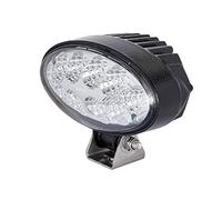 HELLA 1GB 996 386-021 LED-Faro de trabajo - Oval 90 - 24/12V - 2000lm - montaje exterior/atornillado - Abrazadera de montaje giratoria - Iluminación largo alcance - Conector: Conector DEUTSCH