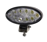HELLA 1GB 996 486-011 LED-Faro de trabajo - Oval 90 Gen. II - 12/24V - 5000lm - atornillado/montaje exterior - Abrazadera de montaje giratoria - Iluminación largo alcance - Conector: Conector DEUTSCH