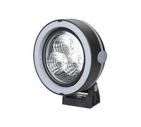 HELLA 1GM 996 136-501 LED-Faro de trabajo - Mega Beam Gen. IV - 12/24V - 2500lm - montaje exterior - de pie - Iluminación campo cercano - Cable: 2000mm - Conector: extremos de cable abiertos