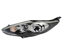 HELLA 1LJ 247 045-341 Halógena/FF-Faro principal - por ej, Ford Fiesta VI (CB1, CCN) - cromo/negro - ECE - para circulación por la izquierda - derecha