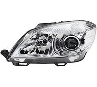 HELLA 1LL 010 417-391 Halógena/DE/FF-Faro principal - por ej, Skoda Fabia II (542) - cromo - ECE - para circulación por la izquierda - izquierda