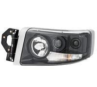 HELLA 1LL 011 899-311 Halógena/DE-Faro principal - por ej, Renault Trucks Premium II Distr, /Lander - negro - para circulación por la izquierda - izquierda