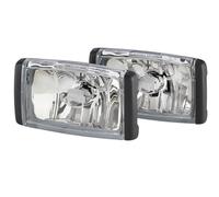 HELLA 1NB 010 951-831 FF/Halógena-Juego de faro antiniebla - Comet FF 450 - 12/24V - rectangular - montaje exterior - Color de tulipa: transparente - izquierda/derecha - Juego - Cant.: 2