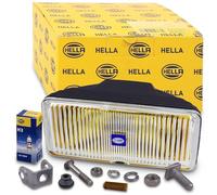 HELLA 1ND 005 700-421 Halógena-Faro antiniebla - Comet 550 - 12V - rectangular - montaje exterior - Tulipa transparente - Color de tulipa: amarillo - derecha/izquierda