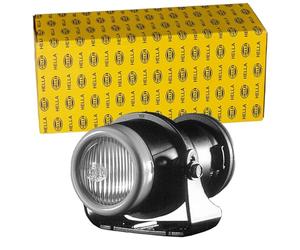 HELLA 1NL 008 090-001 DE/Halógena-Faro antiniebla - Micro DE - 12V - redondo - Montaje - Cristal dispersor con dibujos - derecha/izquierda