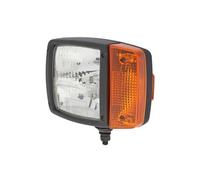 HELLA 1SA 996 120-051 Faro principal - 24V - montaje exterior - Color de tulipa: amarillo - Conector: Conector DEUTSCH - Delante, izquierda