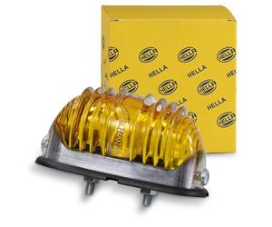 HELLA 2BA 001 227-201 Piloto intermitente - 12V - montaje exterior - Color de tulipa: amarillo - izquierda/derecha/delante y detrás