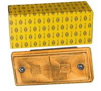 HELLA 2BA 003 734-001 Piloto intermitente - Halógena - 24V - Montaje - Color de tulipa: amarillo - Conector: Conector plano - derecha/posterior/izquierda - Cant.: 1