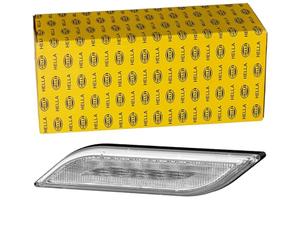 HELLA 2BA 013 332-011 Piloto intermitente - Shapeline Style - LED - 24/12V - pegado/montaje exterior - Color de tulipa: transparente - Conector: AMP - 2polos - Atrás izquierda - Cant.: 1