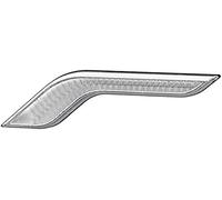 HELLA 2BA 013 333-011 Piloto intermitente - Shapeline Style Wing - LED - 24/12V - atornillado/montaje exterior - Color de tulipa: transparente - Conector: AMP - 2polos - Atrás izquierda - Cant.: 1