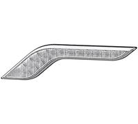 HELLA 2BA 013 334-011 Piloto intermitente - Shapeline Style Wing - LED - 24/12V - atornillado/montaje exterior - Color de tulipa: transparente - Conector: AMP - 2polos - Delante, izquierda - Cant.: 1