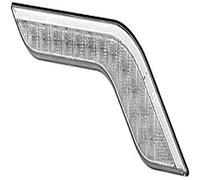 HELLA 2BA 013 334-021 Piloto intermitente - Shapeline Style Wing - LED - 12/24V - atornillado/montaje exterior - Color de tulipa: transparente - Conector: AMP - 2polos - Delante, derecha - Cant.: 1