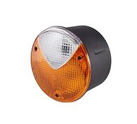 HELLA 2BE 964 169-071 Piloto intermitente - Halógena - 24/12V - montaje exterior/atornillado - Color de tulipa: amarillo/blanco - Conector: Conector plano - izquierda/delante/derecha - Cant.: 1