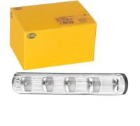 HELLA 2BM 011 788-051 Piloto intermitente adicional - LED - 12V - montaje exterior/pegado - Color de tulipa: transparente - Color LED: amarillo - Conector: AMP - Montaje lateral ext. - Cant.: 1