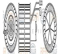 HELLA 2BM 013 338-061 Piloto intermitente adicional - Shapeline Style - LED - 24/12V