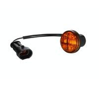 HELLA 2BM 340 825-311 Piloto intermitente adicional - 12V - Color de tulipa: amarillo - Cable: 100mm - Conector: AMP