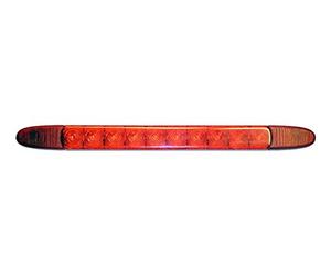 HELLA 2DA 343 106-017 Luz de freno adicional - LED - 24V - montaje exterior/atornillado - Color de tulipa: rojo - Color LED: rojo - Cable: 3000mm - posterior - Cant.: 30